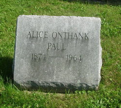 Alice <I>Onthank</I> Paul 