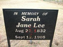 Sarah Jane <I>Anderson</I> Lee 