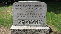 Eliza Jane <I>Parkhurst</I> Emerson 