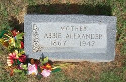 Winnie Abigail “Abbie” <I>Dumont</I> Alexander 