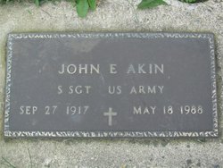 Sgt John E Akin 