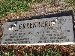 Ann H <I>Itzkowitz</I> Greenberg 