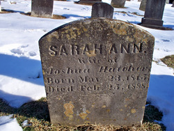 Sarah Ann <I>Gregg</I> Hatcher 