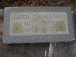 Kisiah Elizabeth “Lizzie” <I>Thornton</I> Courson 