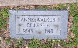Anne Elizabeth <I>Walker</I> Gillespie 
