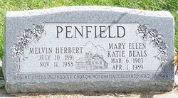 Mary Ellen Katie <I>Beals</I> Penfield 