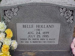 Ida 'Belle' <I>Cole</I> Holland 
