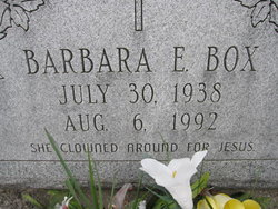 Barbara E <I>Ridener</I> Box 