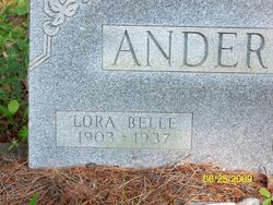Lora Belle <I>Brinkley</I> Anderson 