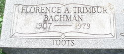 Florence A “Toots” <I>Trimbur</I> Bachman 
