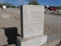 Martha Jane <I>Willis</I> Broom 