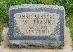Annie <I>Sanders</I> Wiltbank 