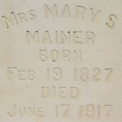 Mrs Mary S. <I>Manning</I> Mainer 