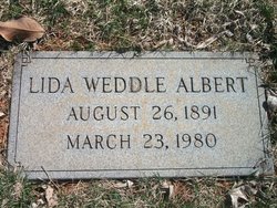 Lida Smith <I>Weddle</I> Albert 
