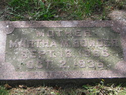 Martha Melissa <I>Adams</I> Bowder 