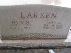 Mary Jane <I>Mathews</I> Larsen 