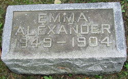 Emma M <I>Wright</I> Alexander 