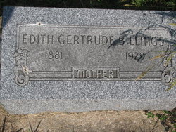 Edith Gertrude <I>Lansden</I> Billings 