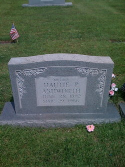 Hautie Pearl <I>Graves</I> Ashworth 