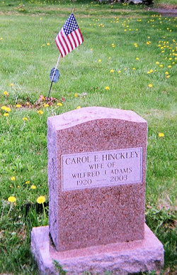 Carol E <I>Hinckley</I> Adams 