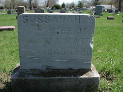 Susannah A. “Susie” <I>Hollingsworth</I> Hatt 
