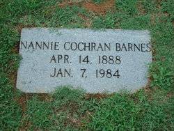 Nannie Ethel <I>Cochran</I> Barnes 