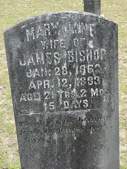 Mary Jane <I>Purvis</I> Bishop 
