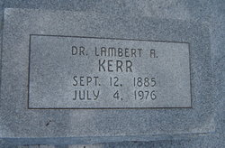 Dr Lambert A. Kerr 