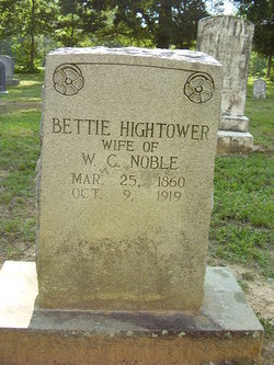 Bettie <I>Hightower</I> Noble 