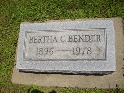 Bertha Catherine <I>Burkholder</I> Bender 