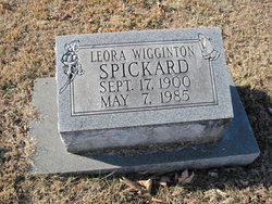 Leora <I>Wigginton</I> Spickard 