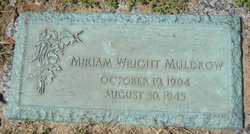 Miriam <I>Wright</I> Muldrow 