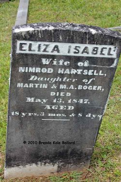 Eliza Isabel <I>Boger</I> Hartsell 