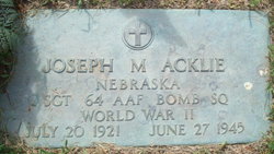 Joseph M Acklie 