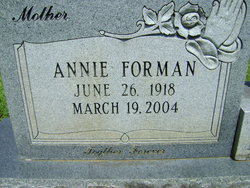 Annie Ray <I>Forman</I> Freeman 