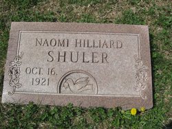 Naomi Florence “Nanny” <I>Hilliard</I> Shuler 