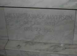 Bessie <I>Harvey</I> Alverson 