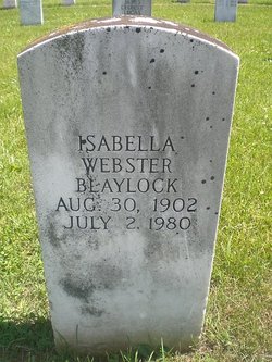 Isabella <I>Webster</I> Blaylock 
