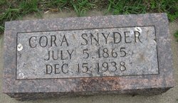 Cora Ella <I>Steele</I> Snyder 