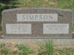 Mildred <I>Martin</I> Simpson 
