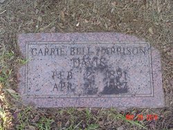 Carrie Bell <I>Harrison</I> Davis 