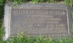 Evelyn <I>Franklin</I> Allread 