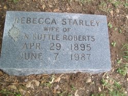 Mary Rebecca <I>Starley</I> Roberts 