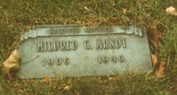 Mrs Mildred Gertrude <I>Anderson</I> Arndt 