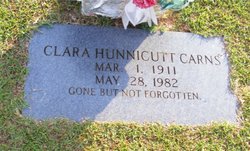 Clara <I>Hunnicutt</I> Carns 