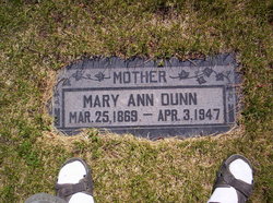 Mary Ann <I>Craner</I> Dunn 