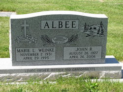 Marie L <I>Weinke</I> Albee 