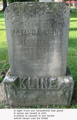 Matilda <I>Rice</I> Kline 
