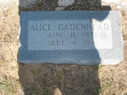 Lucy Alice Cadenhead 