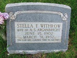 Stella F. <I>Withrow</I> Arganbright 
